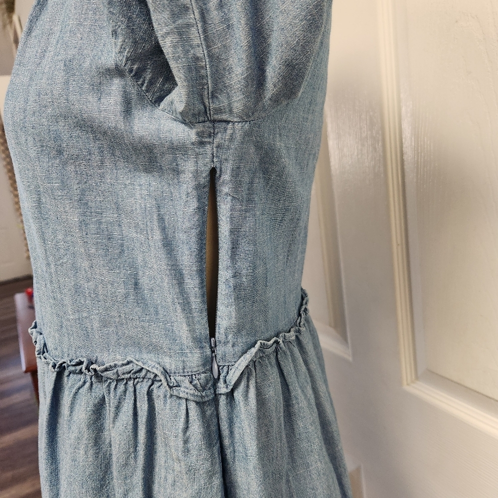 J. Crew Blue Long Sleeve Dress - Picture 11 of 14